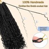 WoWCFyyds 8 Packs Crochet Braids Hair Curly 24 Inch Goddess