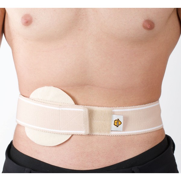 Armor Adult Umbilical Hernia Truss Support Belt for Relief of Abdominal Pain and Pressure, Stretchy Elastic Tummy Control Comfort for Men and Women, Size Large