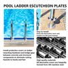 Pool Ladder Escutcheon Plates, Cover Plates & Trim Rings for