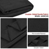 SBWLKJ Suede Upholstery Fabric Black 64"×40" Double-Side Smooth Material