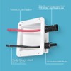 JianHan Solar Weatherproof ABS Double Cable Entry Gland 0.33ft 10AWG