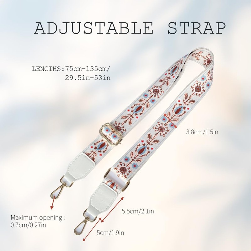 Zzcy Bag Straps for Changing, 3.8 cm Wide, Adjustable Shoulder