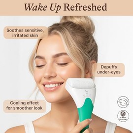 Rodillo de hielo para cara, rodillo facial y rodillo de ojos para ojos hinchados, rodillo de hielo facial, rodillo facial de hielo como productos de a