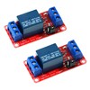 2PCS 1-Channel 12V Relay Module with Optocoupler Isolation – High/Low