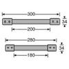 Adam Hall 3426 Riemengriff Kunststoff schwarz 300 mm