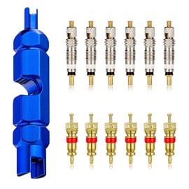 Valve Core Tool Kit Presta Valve Core Wrench Tool Kit Aluminum Alloy Replacement Remover Valve Wrench Replacement Tire Air Valve Bicycle Valve Core French Valve Core Maintenance Supplies Accessories