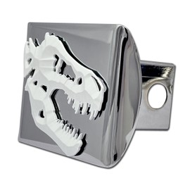 Elektroplate Metalhead T-Rex All Metal Chrome Hitch Cover for Trucks and SUVs | Fits Standard 2" Trailer Hitch Receivers | Premium Weatherproof