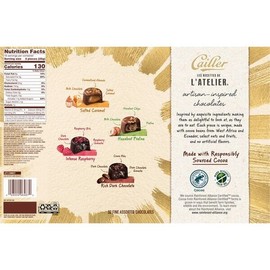 L'ATELIER Cailler L'Atelier Artisan Inspired Chocolates Gift Box, Variety Pack 32 ct Spain