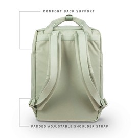 Doughnut Macaroon Nature Pale Series 16L Travel School Ladies College Girls Lightweight Commuter Casual Daypacks Bag Backpack (Lichen)