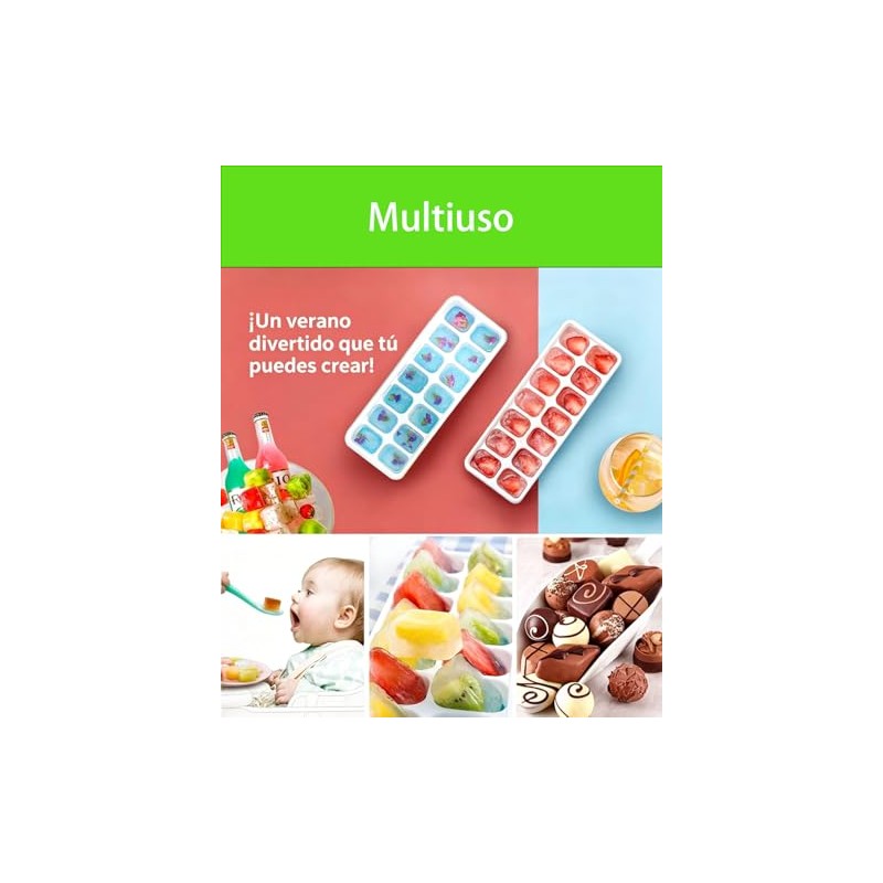 Molde Para Hielos, 8 Moldes Para Hielo, Ideal Para Bebidas