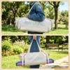 Abbylike 28"x9" Mahjong Bag for Mahjong Accessories,Beige,Canvas