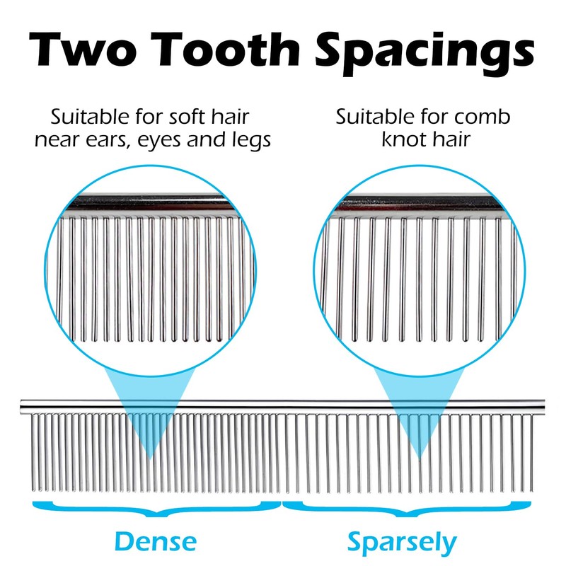 Dog Comb & Cat Comb, Stainless Steel Pet Comb, Gently