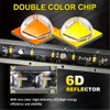 COLIGHT Slim 50"inch LED Light Bar Strobe Amber White Spot