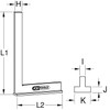 KS Tools 300.0273 Square with stock, 250mm