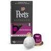 Peet's Coffee Espresso Capsules Ricchezza, Intensity 8, 10 Count Single