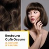 Kingming Champú Teñir Cabello Castaño Oscuro Cubrir Canas Ingredientes Base