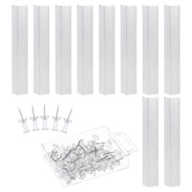 PATIKIL 6 Inch Layout Block System for Stained Glass Panels, 10pcs Stained Glass Supplies with 50 Push Pins for Stained Glass Making Craft