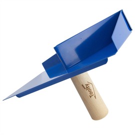 Toolty Mortar Holder with Wooden Handle Powder Coated for Masonry and Finishing Work for Pointing, Bricklaying, Jointing - Hawk DIY TLTY-4900