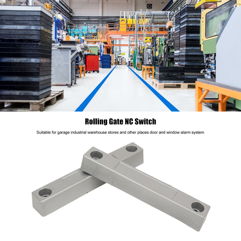Rolling Door Contact Magnetic Reed Switch Responsive NC Gate Alarm