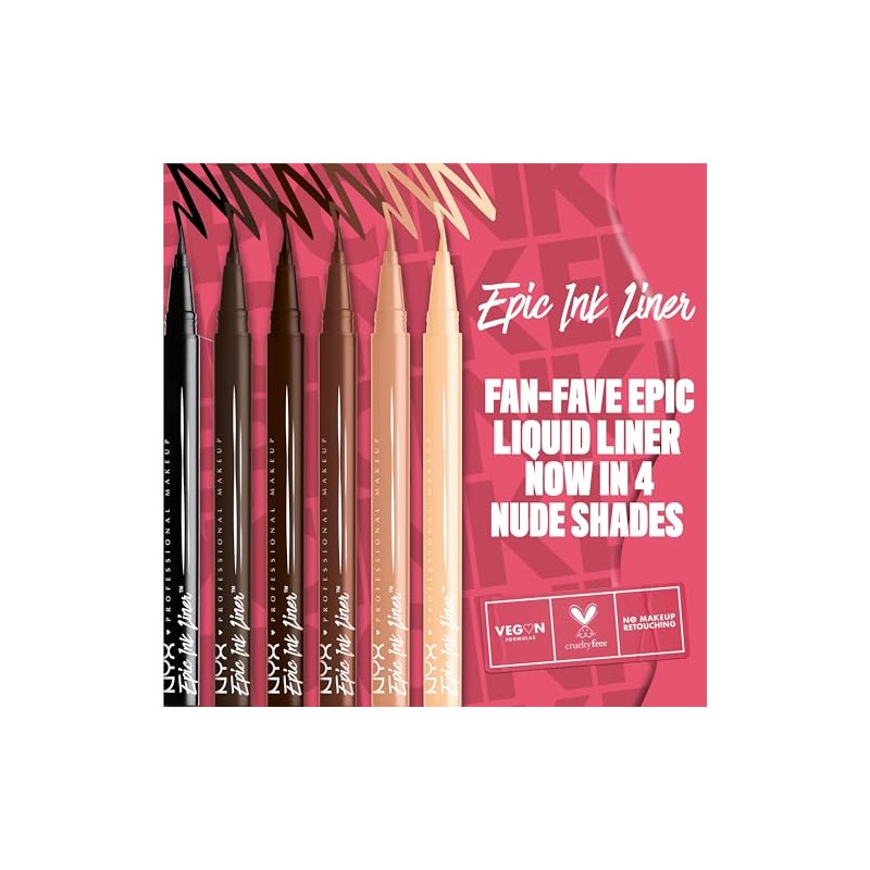 Nyx Professional Makeup Epic Ink Liner Delineador de Ojos a