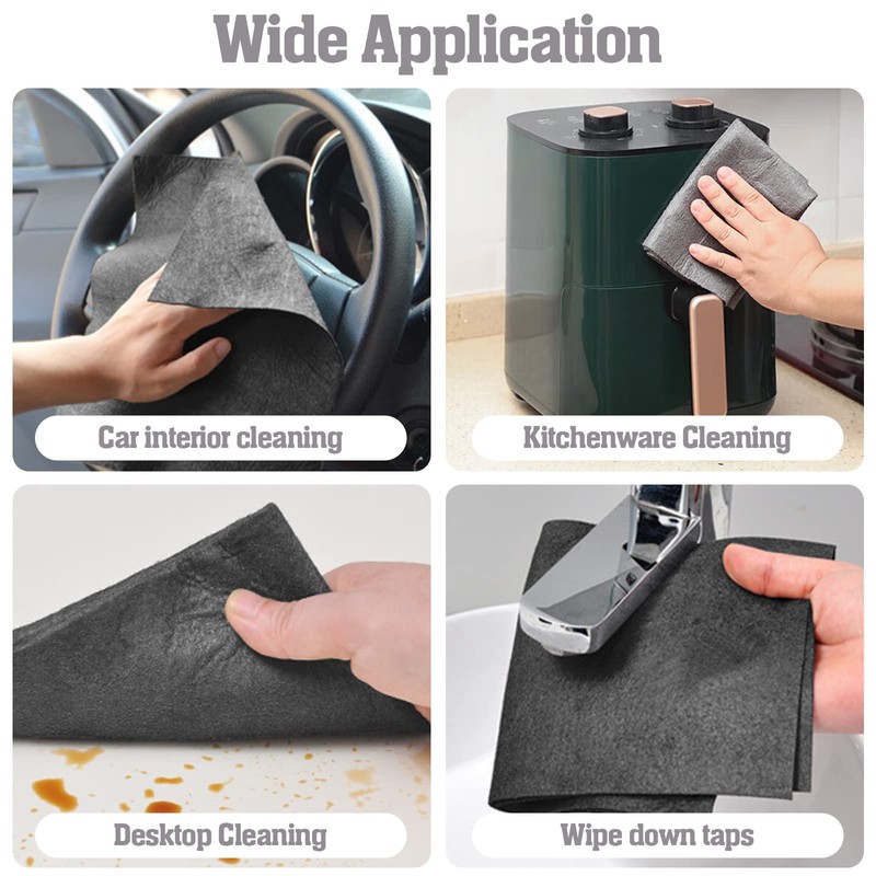 ZOCONE 6 Pcs Thickened Magic Cleaning Cloth, Large Microfiber Window