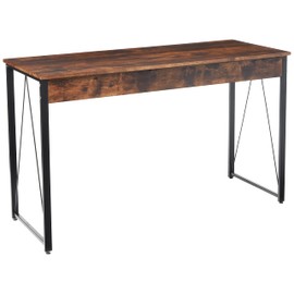 Acme Zaidin Wooden Rectangle Top Writing Desk in Weathered Oak and Black