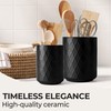 MIAMIO – Kitchen Utensil Holder Ceramic/Kitchen Organizer Set, Farmhouse Decor
