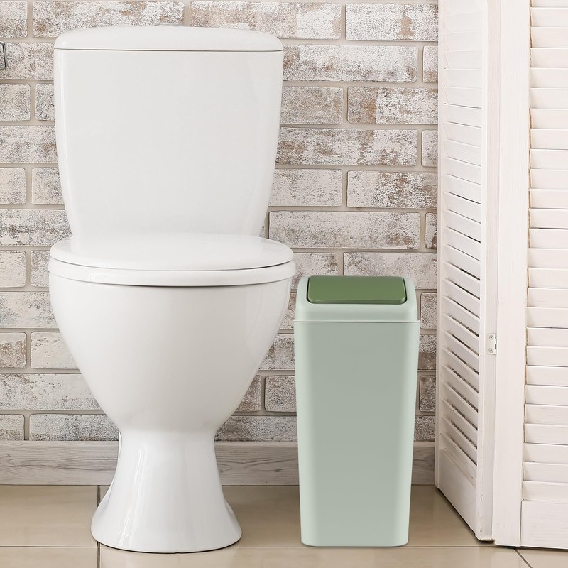 Nicesh 4.5 Gallon Trash Can with Swing Lid, Swing Top