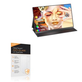 BoxWave Screen Protector Compatible With UPERFECT QLED Portable Monitor N156N01 (15.6 in) - ClearTouch Anti-Glare Anti-UV EyeCare (2-Pack), Filters out Harmful Blue Light Reduce Fatigue
