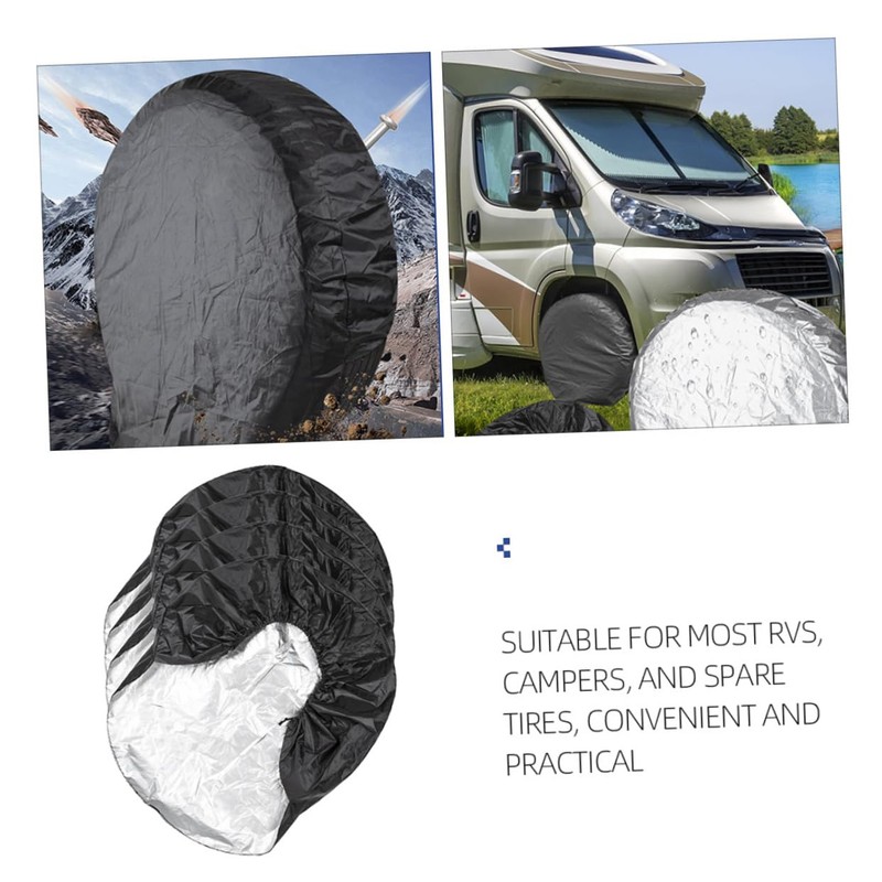 GLEAVI Spare Tire Cover Set Pcs Tire Covers for Trailers