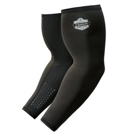 Ergodyne Chill-Its 6691 Cooling Arm Sleeves with Box Handling Forearm Grip, Pair, UPF 50+
