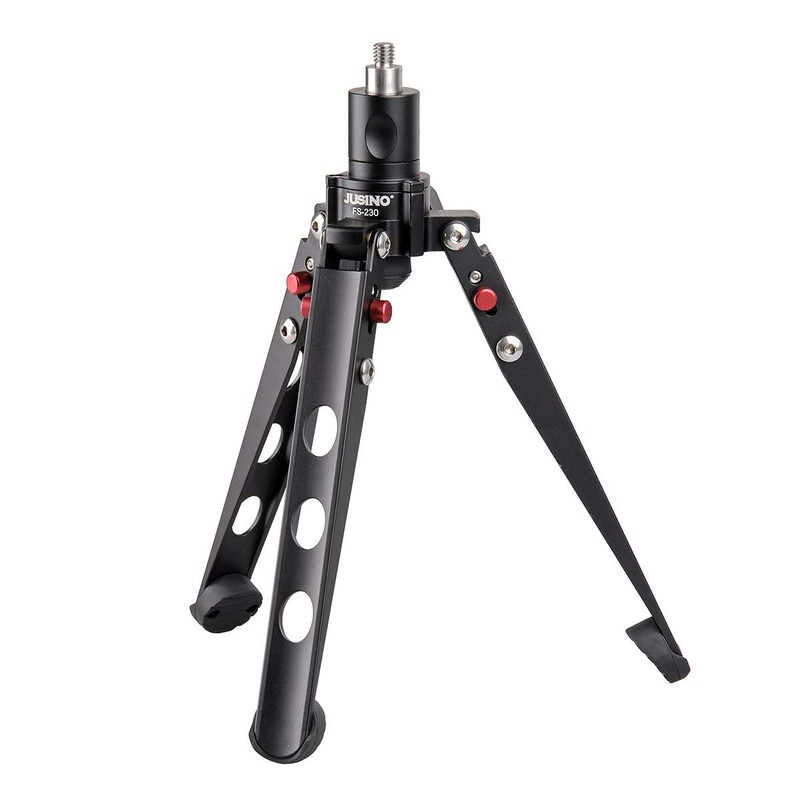 Very stable Justino stand spider for monopods with lockable ball