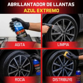 Abrillantador De Llantas Nitro Azul Extremo 900 Ml Para Exteriores                                                                                    