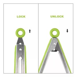 Cuchillos Kit 4 Pinzas De Cocina De Acero Inoxidable Para Carne Asada