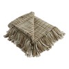 DII Variegated Stone Acrylic Woven Throw, 50x60 with 3" Fringe