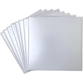 Tenedos 6x6 Matte White Ceramic Wall Tile – Square 6 Inch Tiles for Bathroom, Kitchen Backsplash & Accent Wall (Box of 8 Pieces, Indoor Use)