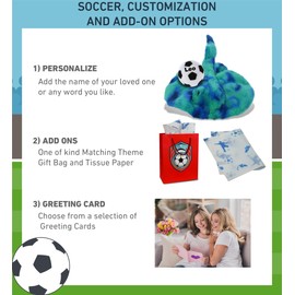 DolliBu Blue Tie-Dye Stingray Stuffed Animal with Soccer Ball Plush - Soft Huggable Stingray Playtime Plush Toy, Cute Ocean Life Gift, Super Soft Plush Doll Animal Toy for Kids, Adults - 20 Inches