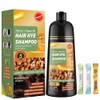 ZENITHGLO Chestnut Brown Hair Dye Shampoo 3 in 1 for