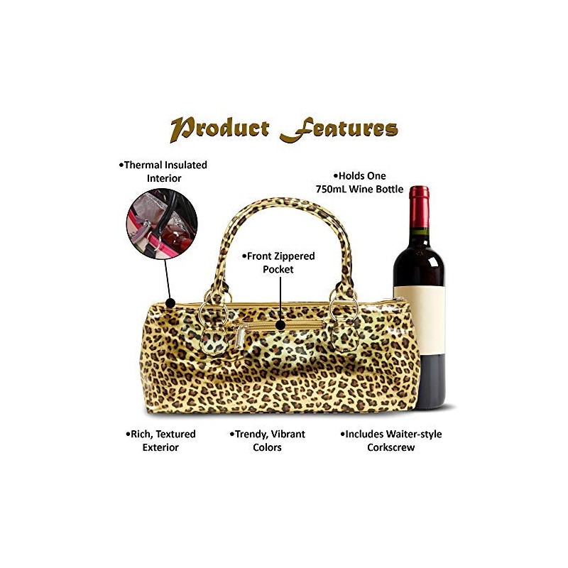 PRIMEWARE Cheetah Wine Clutch