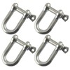 8mm Galvanised Dee Shackle Pack of 4 Chandlery DK02