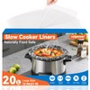 VCLPOWER 20 Pack Slow Cooker Liners,Large Size Thickened FDA-Compliant &
