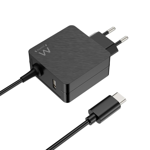 Ewent 45W USB C Netzteil PD Ladegerät Laptop Ladekabel Type