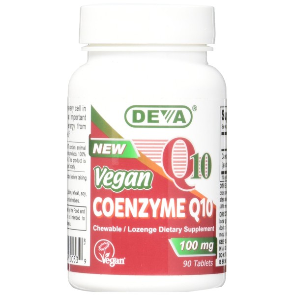 Deva Vegan Vitamins Coenzyme Q10 100 Mg, 90 Count