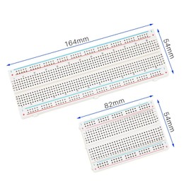 ELEGOO 2PCS 830 Point & 2PCS 400 Point Breadboard Kit Solderless Breadboards for Arduino Bread Boards Electronics for Circuits Projects Prototype Board