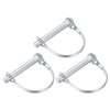 sourcing map 3PCS Wave Locking Pin for Farm Trailer Lawn