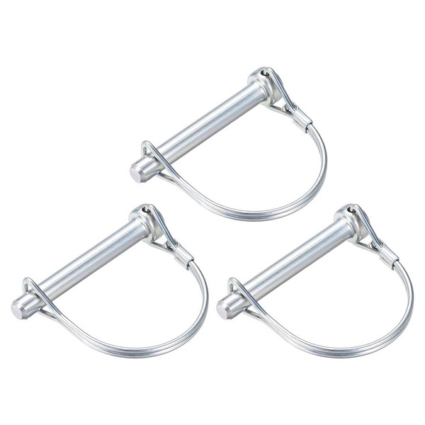 sourcing map 3PCS Wave Locking Pin for Farm Trailer Lawn