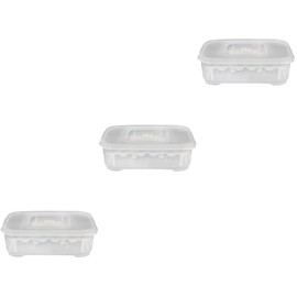 Angoily 3Pcs Acrylic Snake Lizard Egg Incubator with Thermometer, Transparent Breeding Box for Pet Reptile Hatching, Holds 12 Eggs, 6.49 X 4.33 X 5.90 Inch