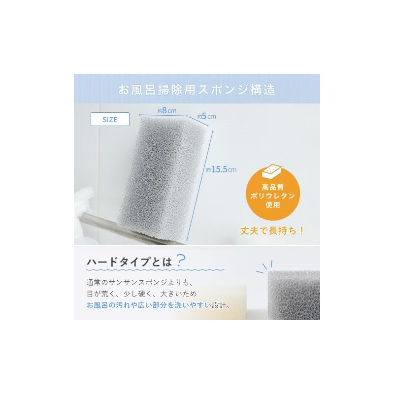 Sansun Sponge Bath Cleaning Sponges 2 Pack Bath Cleaning Abrasive