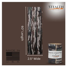 Realtree Original Camo Silencing Tape | Self Adhesive Silencing Fabric | Great for Quieting All of Your Metal Hunting Gear and Accessories | (2.5” X 60” Roll) (Realtree Original, 2.5" Wide)