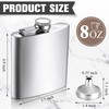 Honeydak 20 Pcs 8 oz Hip Flask for Liquor Stainless